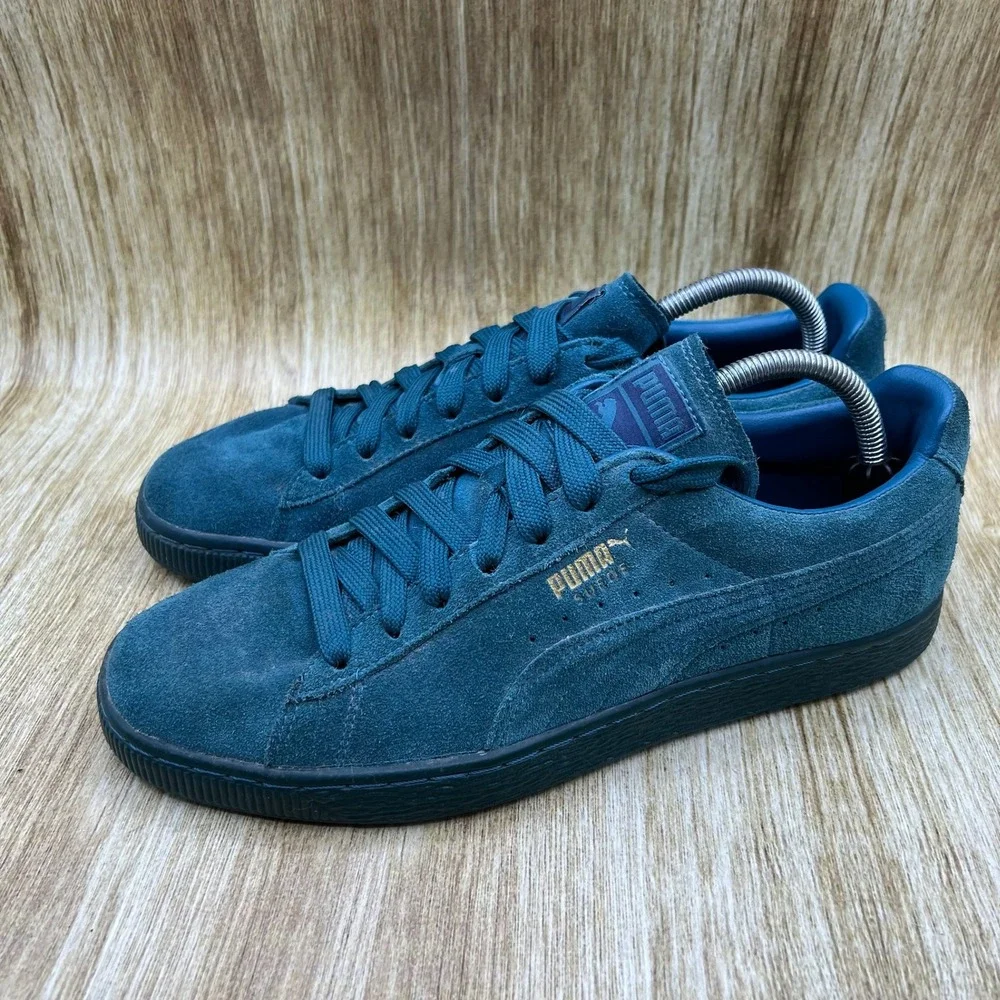 Puma Suede Classic Men's Size 10 Mono Iced Blue Coral Shoes Sneakers 360231-01